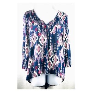 Mossimo Supply Co. Printed Hi/Lo Shirt